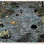 Baird Creek Jubilation
woodcut - created for Baird Creek Preservation fundraiser
21" x 17"   2021